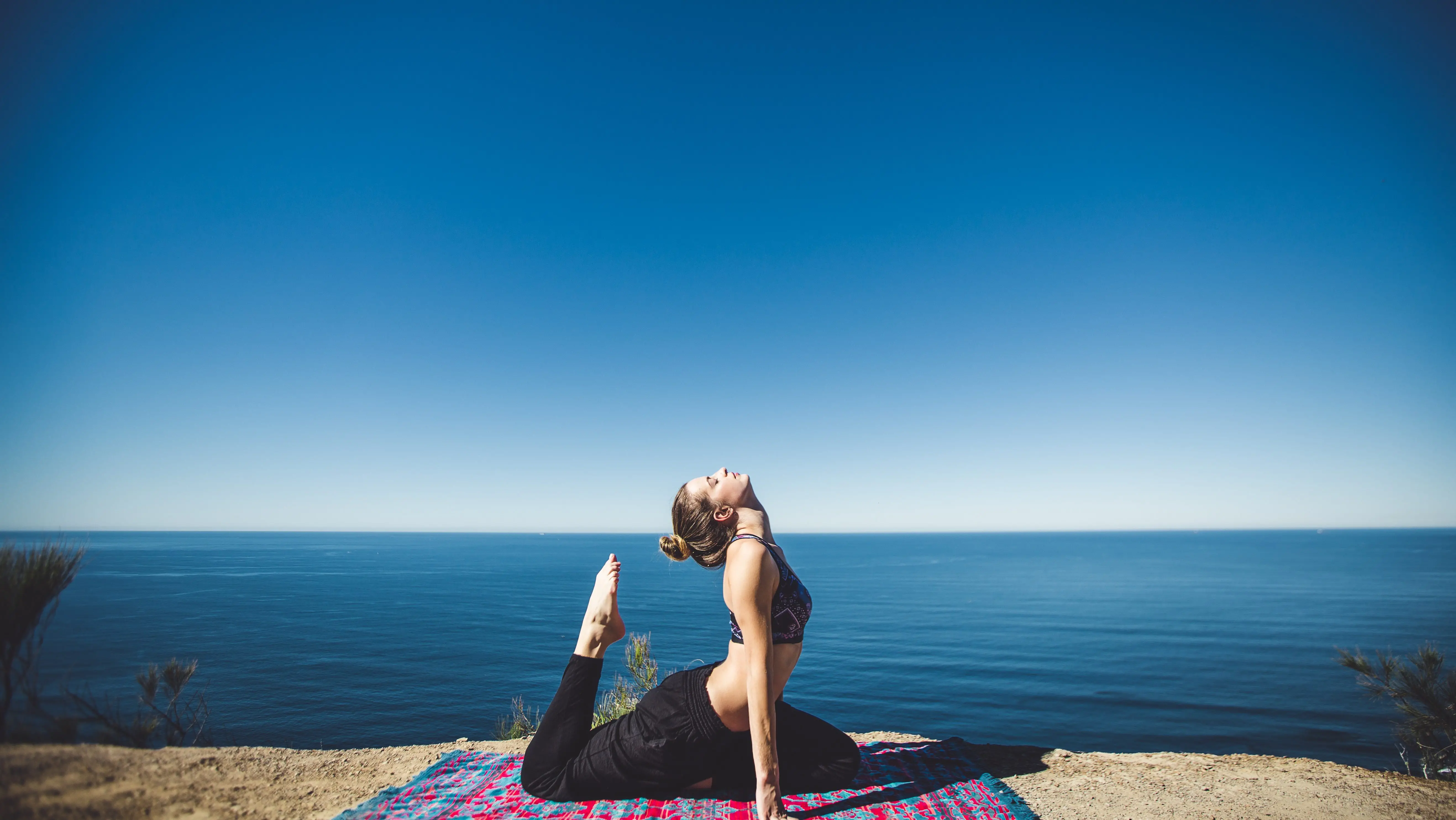 beach yoga