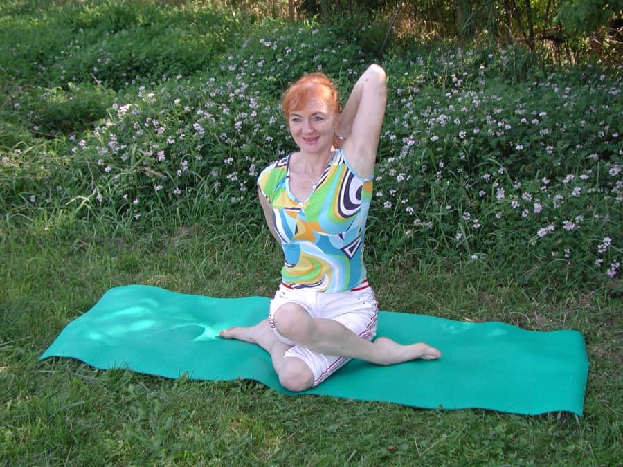 Gomukhasana aka Cow Face Pose