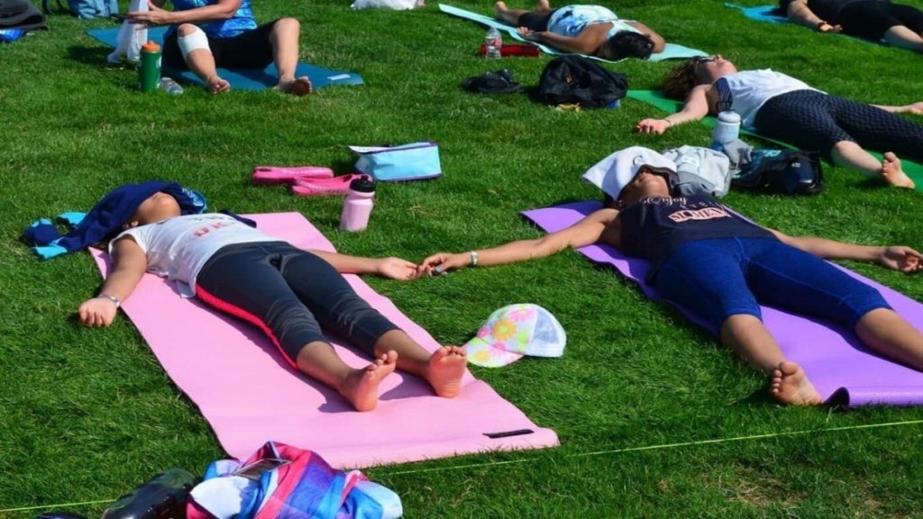 Shavasana the corpse pose