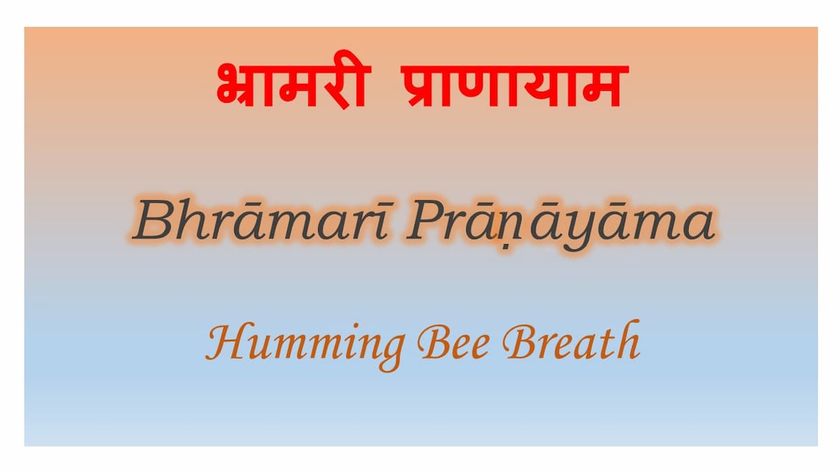 Bhramari Pranayama