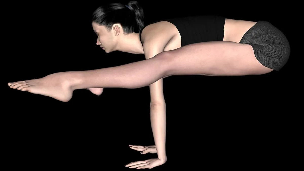 Firefly Pose in yoga: Tittibhasana